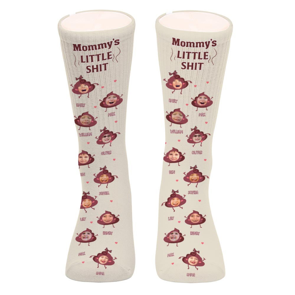 Chaussettes personnalisées « Papa Petits cons » - Cadeau pour papa, grand-mère, grand-père, maman, oncle, tante, frère, sœur