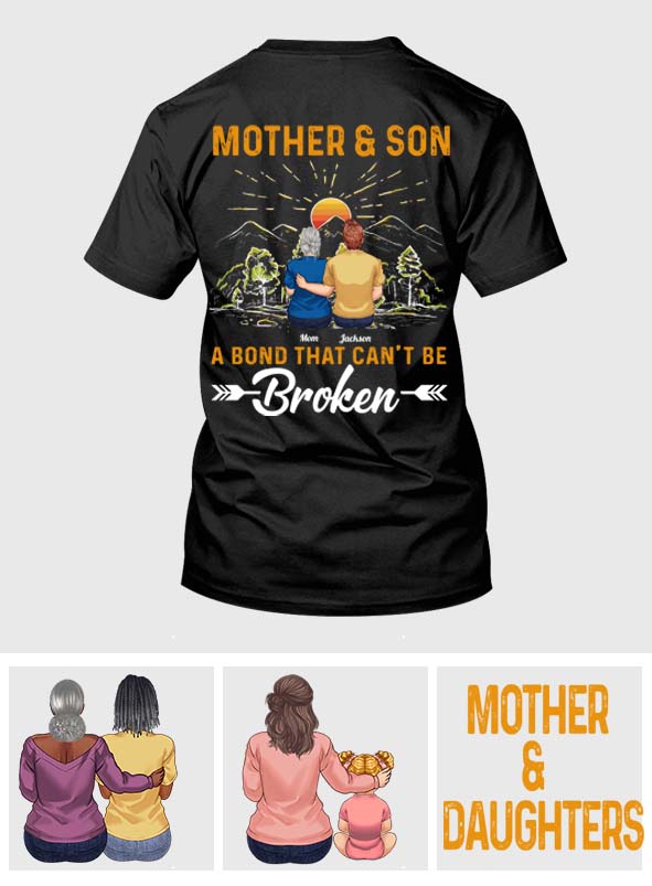 Mère et fils : un lien indéfectible - T-shirt et sweat à capuche personnalisés pour maman