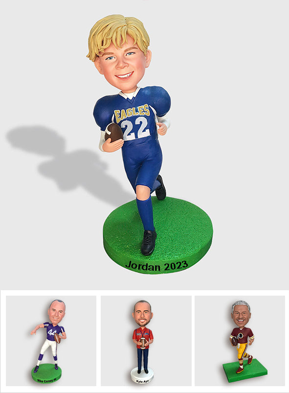 C'est la saison ! - Figurine de football personnalisée à tête branlante
