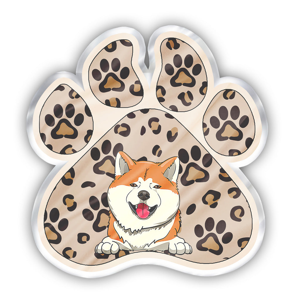 Réservé au chien - Coussin personnalisé en forme de chien