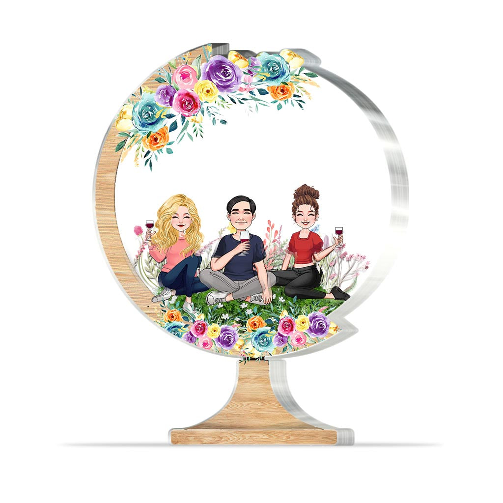 You Make The World A Better Place - Gift for mom, grandma, daughter, son, granddaughter, grandson, dad, grandpa, aunt, sister, friend - Personalized Custom Shaped Acrylic Plaque