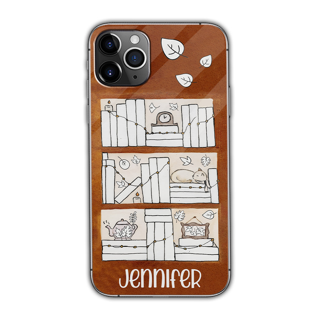 Étui de téléphone personnalisé avec suivi de lecture des quatre saisons - Étui-livre