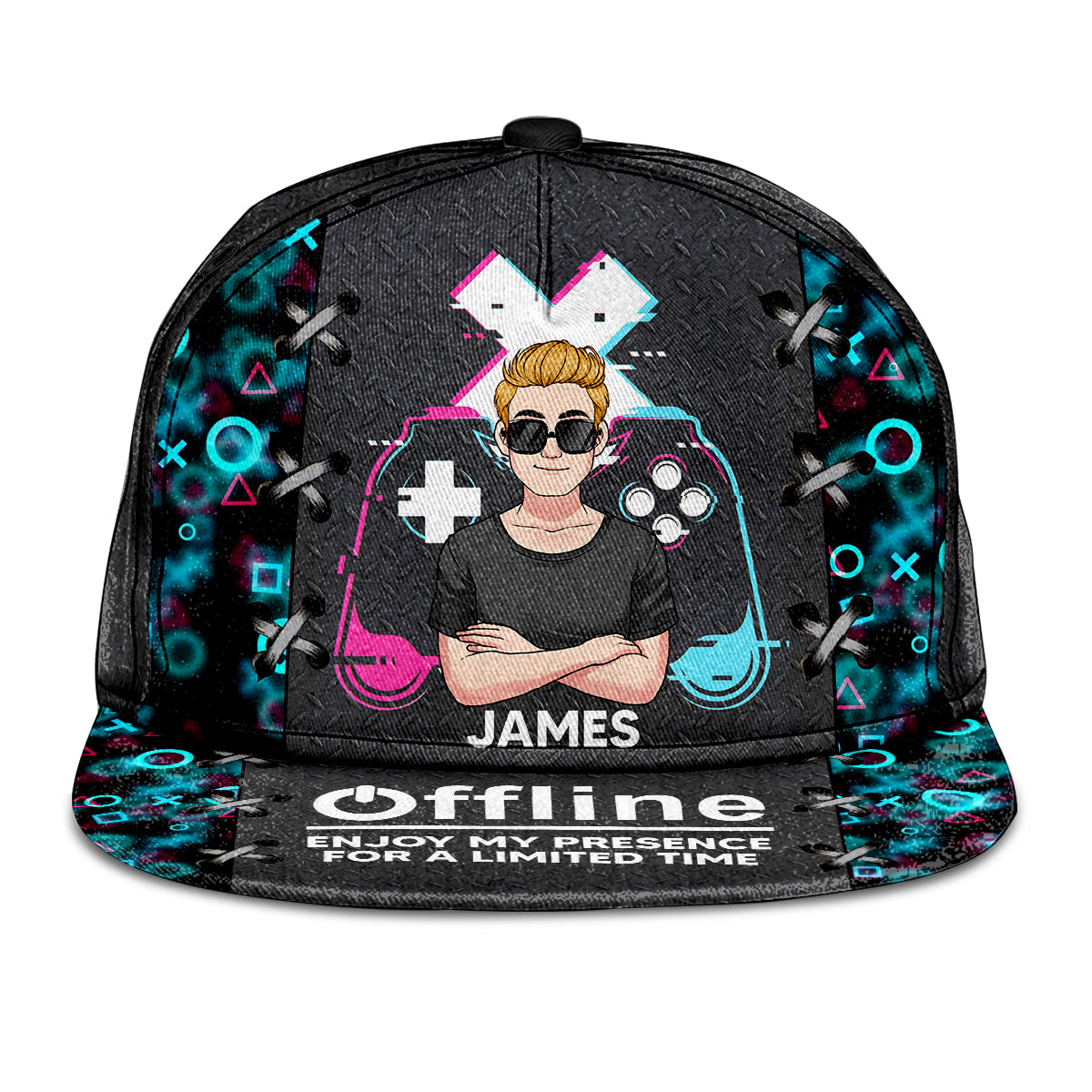 Profitez de ma présence hors ligne - Casquette personnalisée pour jeux vidéo