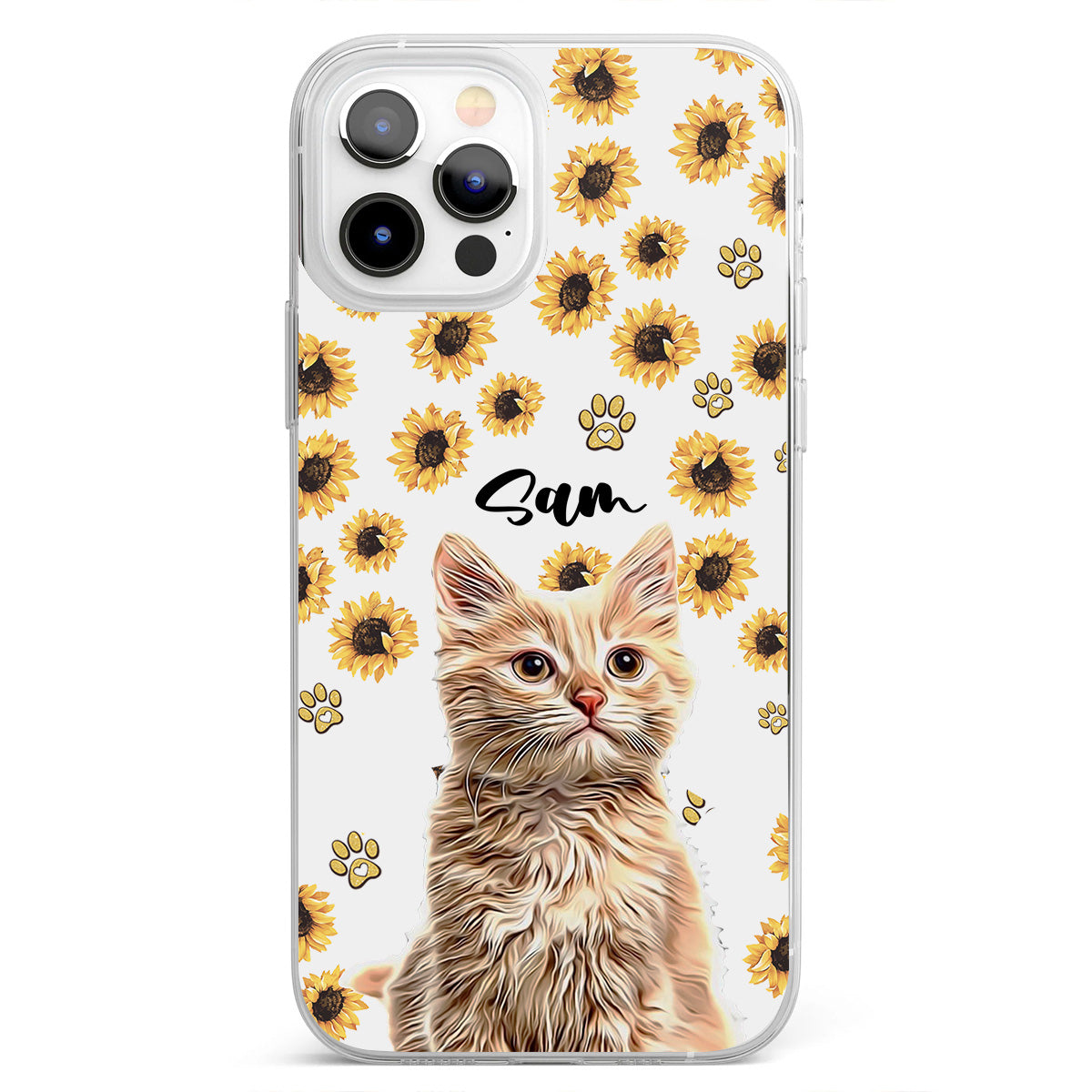 Tu es mon rayon de soleil - Coque de téléphone transparente personnalisée pour chien