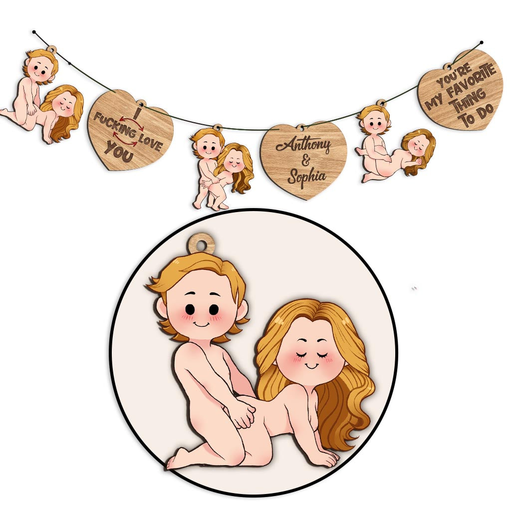 Je t'aime - Guirlande personnalisée pour couple