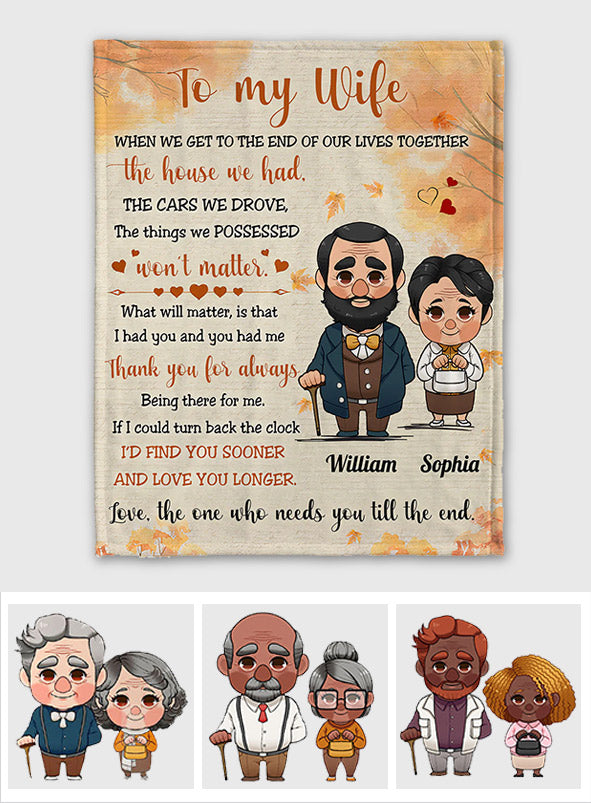 Couverture personnalisée pour couple « Je t'avais et tu m'avais ».