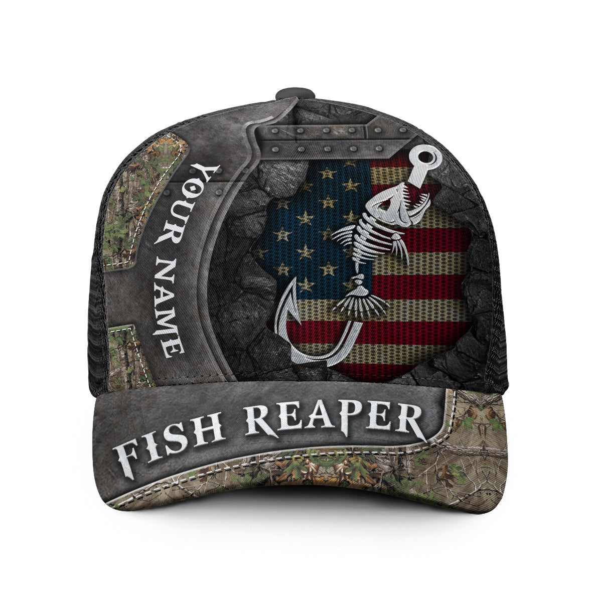 Fish Reaper - Casquette de camionneur personnalisée sur le thème de la pêche
