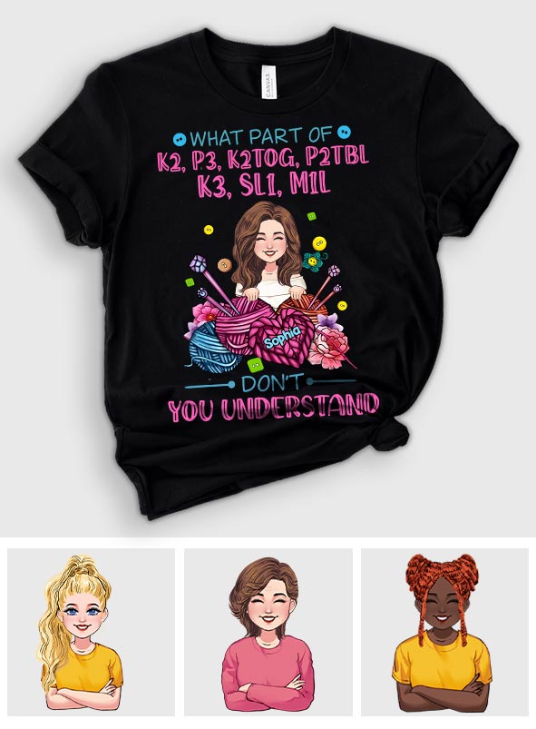 Tu ne comprends pas ? - T-shirt et sweat à capuche tricotés personnalisés