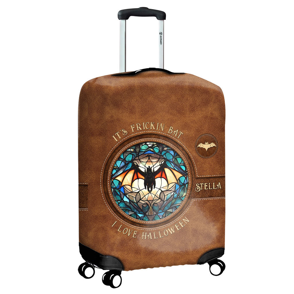 It's Frickin' Bat I Love Halloween - Personalized Witch Luggage Cover