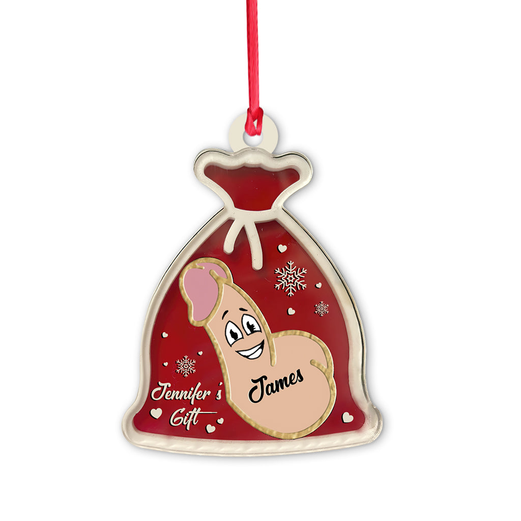 Santa Sack - Personalized Couple Ornament