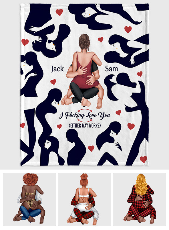 Je t'aime Lou absolument, totalement et inconditionnellement - Couverture personnalisée pour couple