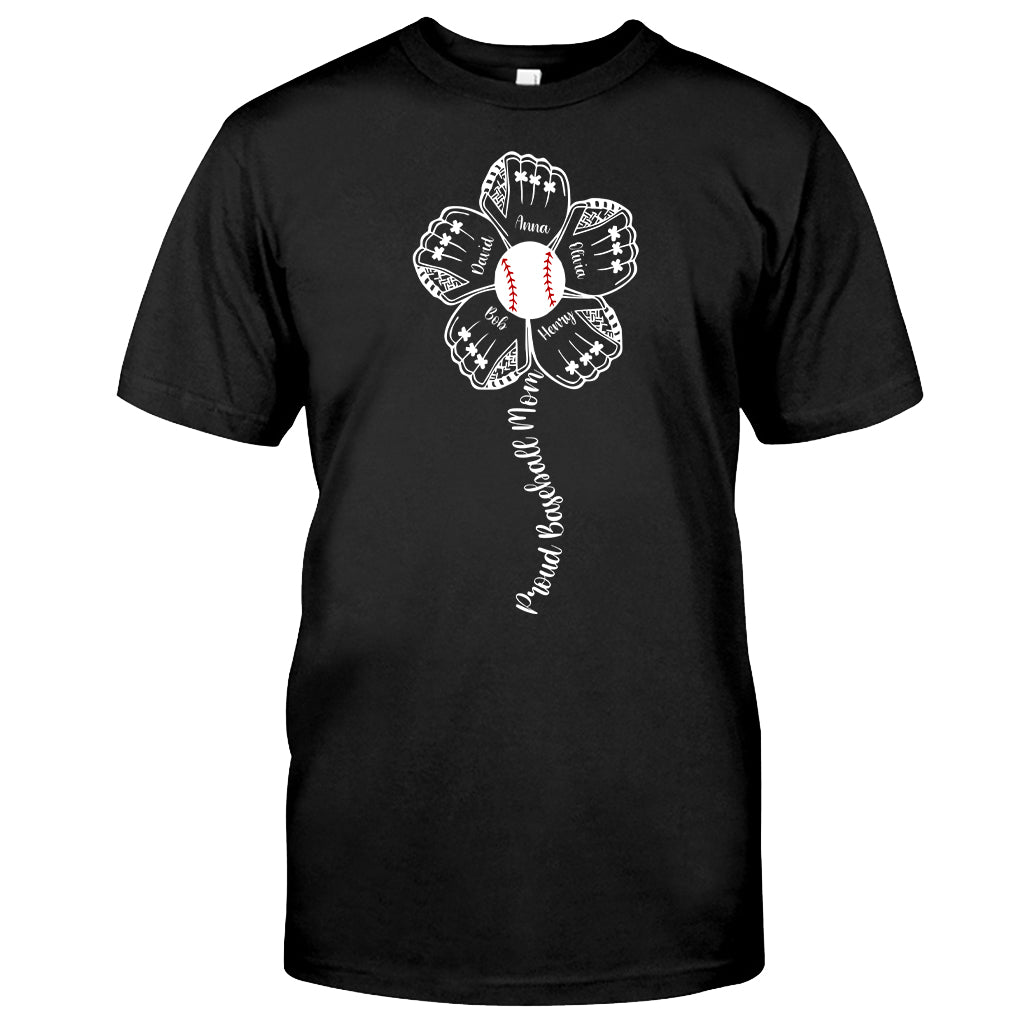 Proud Baseball Family - Personalized Baseball T-shirt And Hoodie