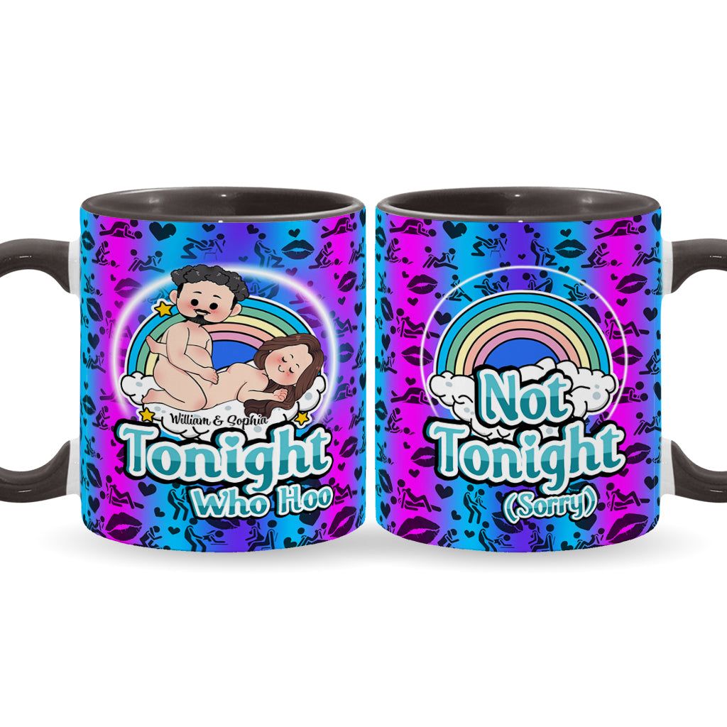 Tonight Who Hoo - Personalized Couple Accent Mug