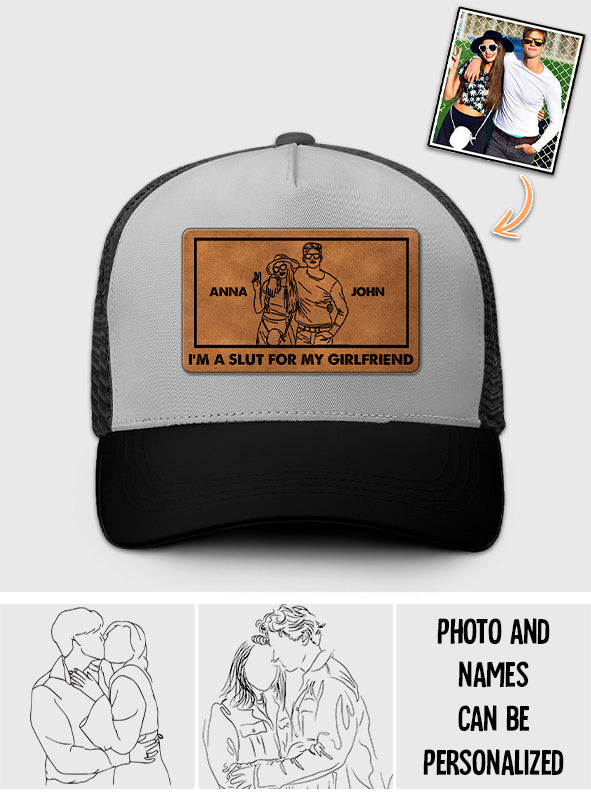 Je suis une salope pour ma copine - Cadeau pour petit ami et petite amie - Casquette de camionneur personnalisée