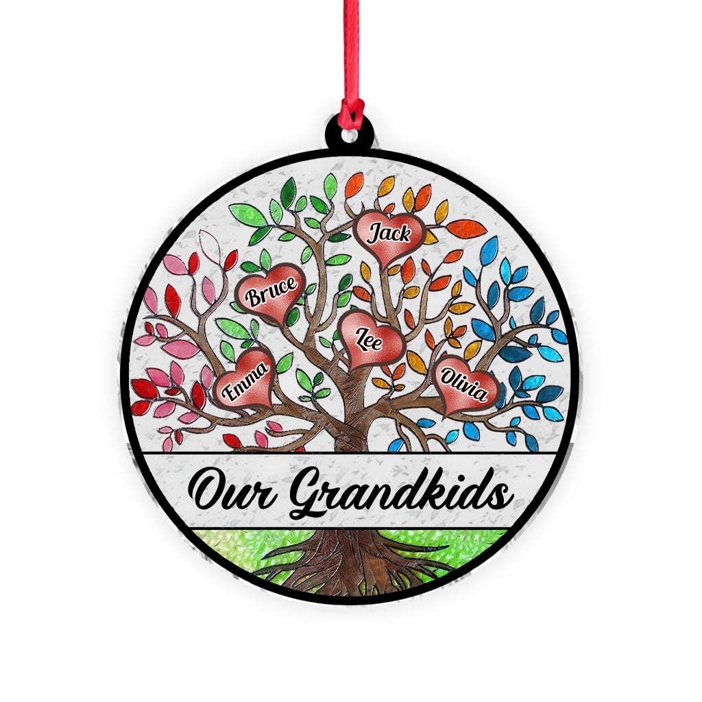 My Grandkids - Personalized Grandma Transparent Ornament