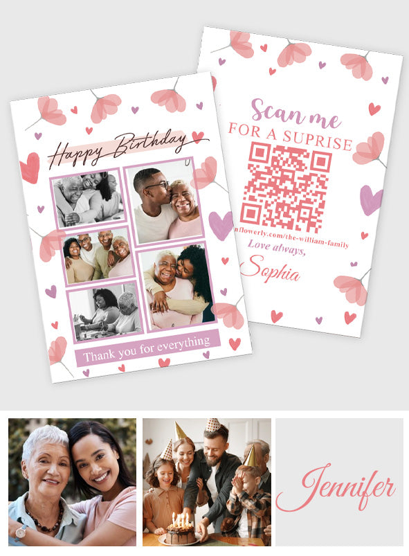 Any Message - Personalized QR Greeting Card