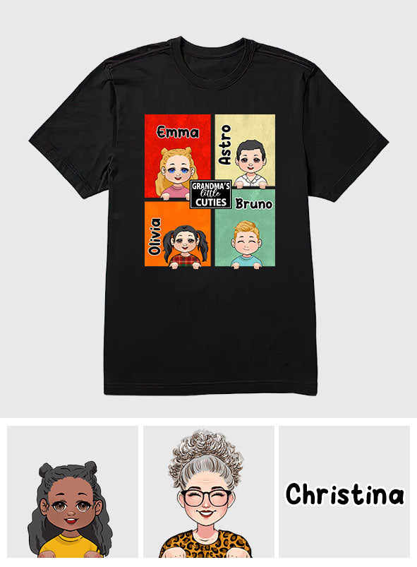 Les petits chouchous de grand-mère - Cadeau pour grand-mère, tante - T-shirt personnalisé intégral