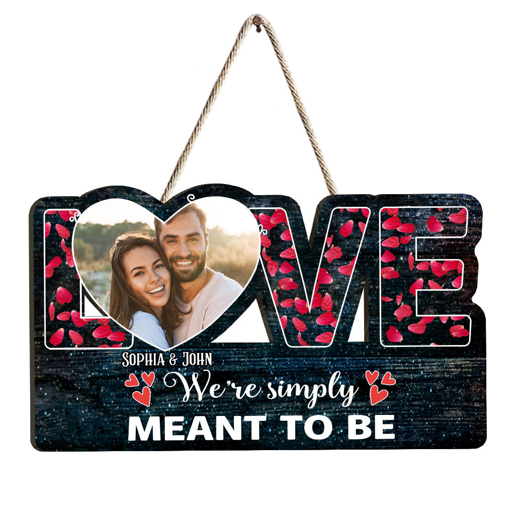 « This Is Us » - Cadeau pour couple (mari, femme, petit ami, petite amie) - Panneau en bois personnalisé