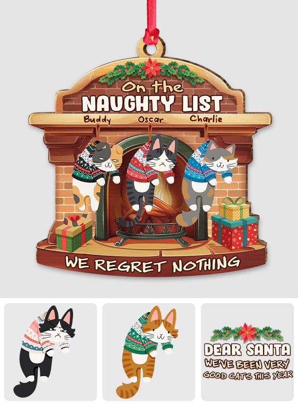 Naughty Cat - Personalized Cat Ornament