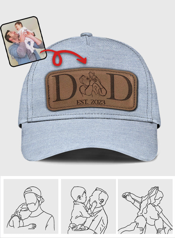 Meilleur papa du monde - Cadeau pour papa - Casquette classique personnalisée