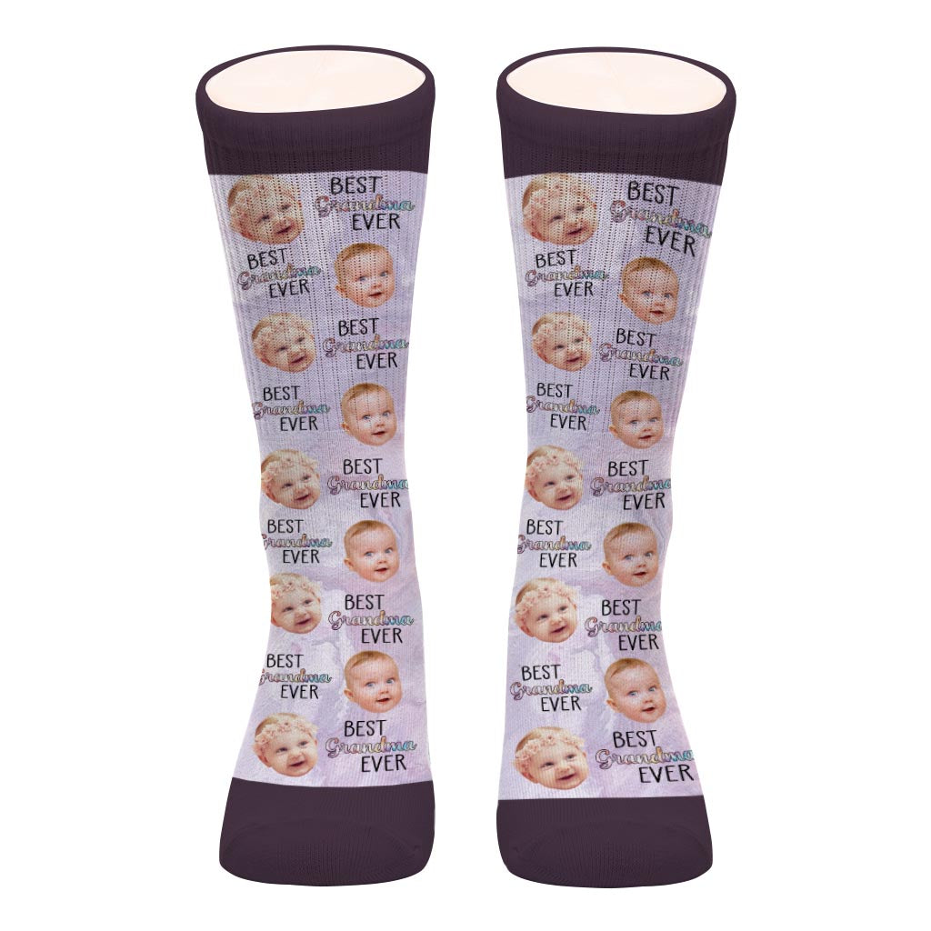 Meilleure grand-mère du monde - Cadeau pour maman, grand-mère, tante - Chaussettes personnalisées