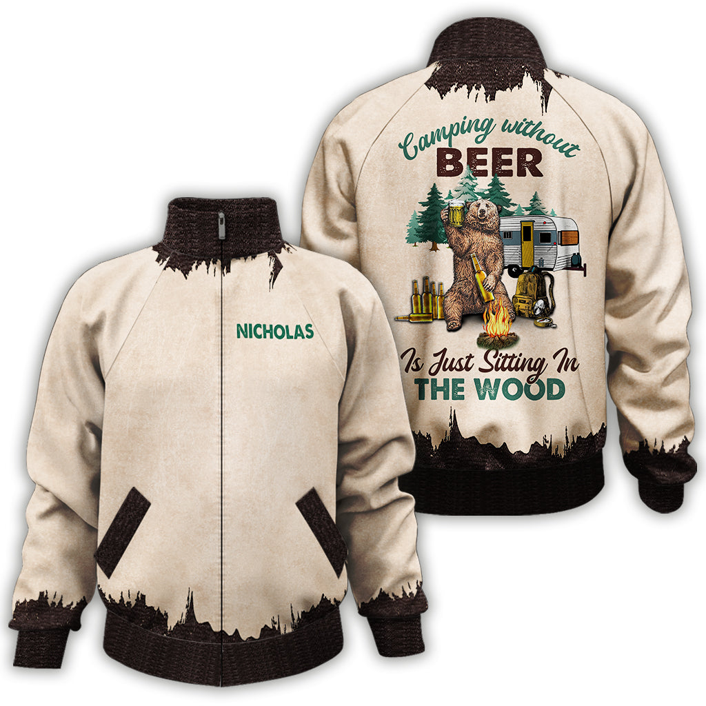 Camping Without Beer - Personalized Camping Zip Jacket