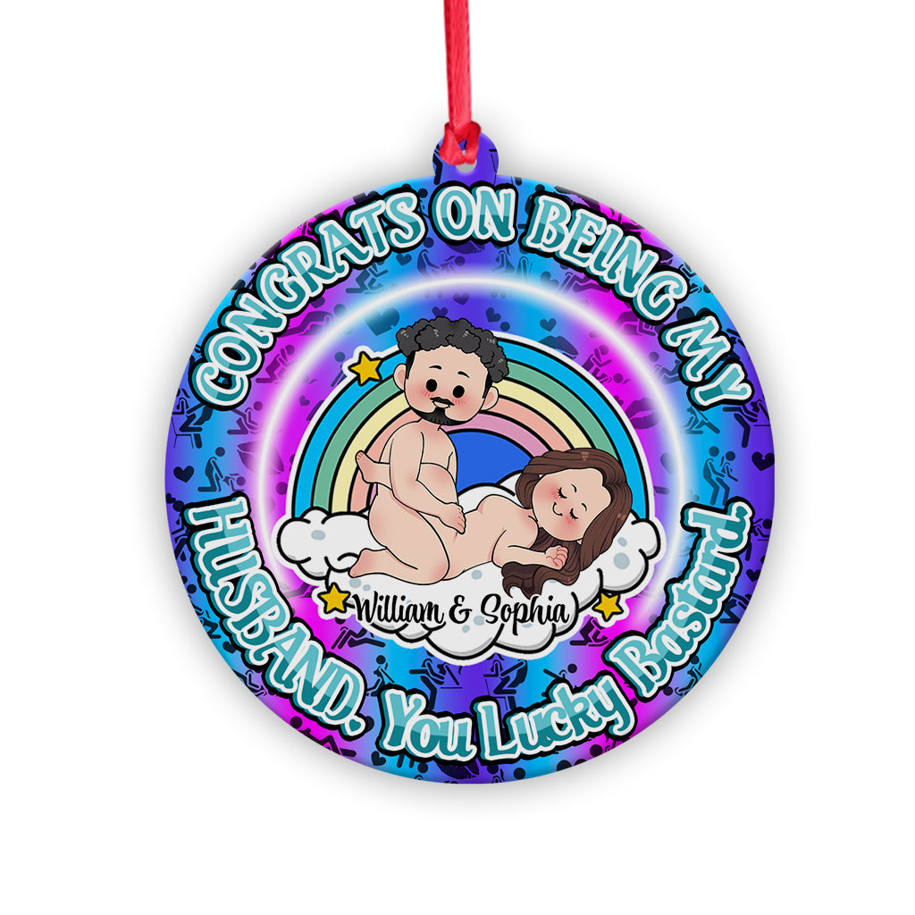 Congrats On Being My Husband - gift for boyfriend, girlfriend - Personalized Ornament