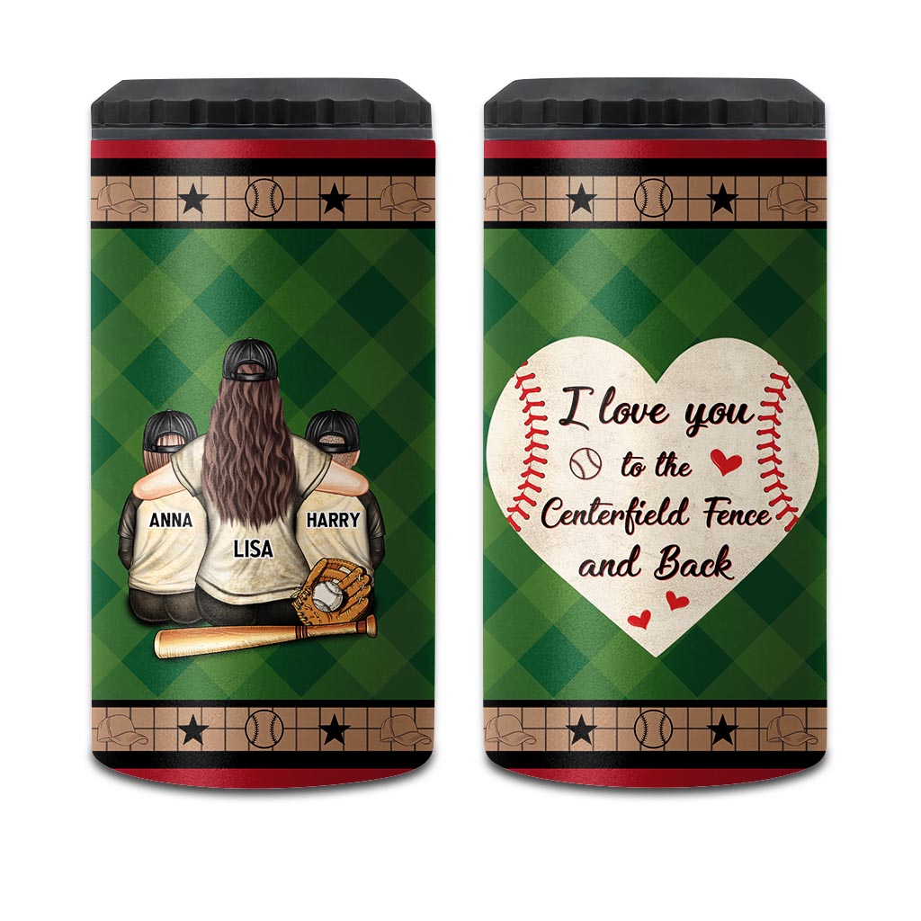 My Heart Is On That Field - Personalized Baseball Can Cooler