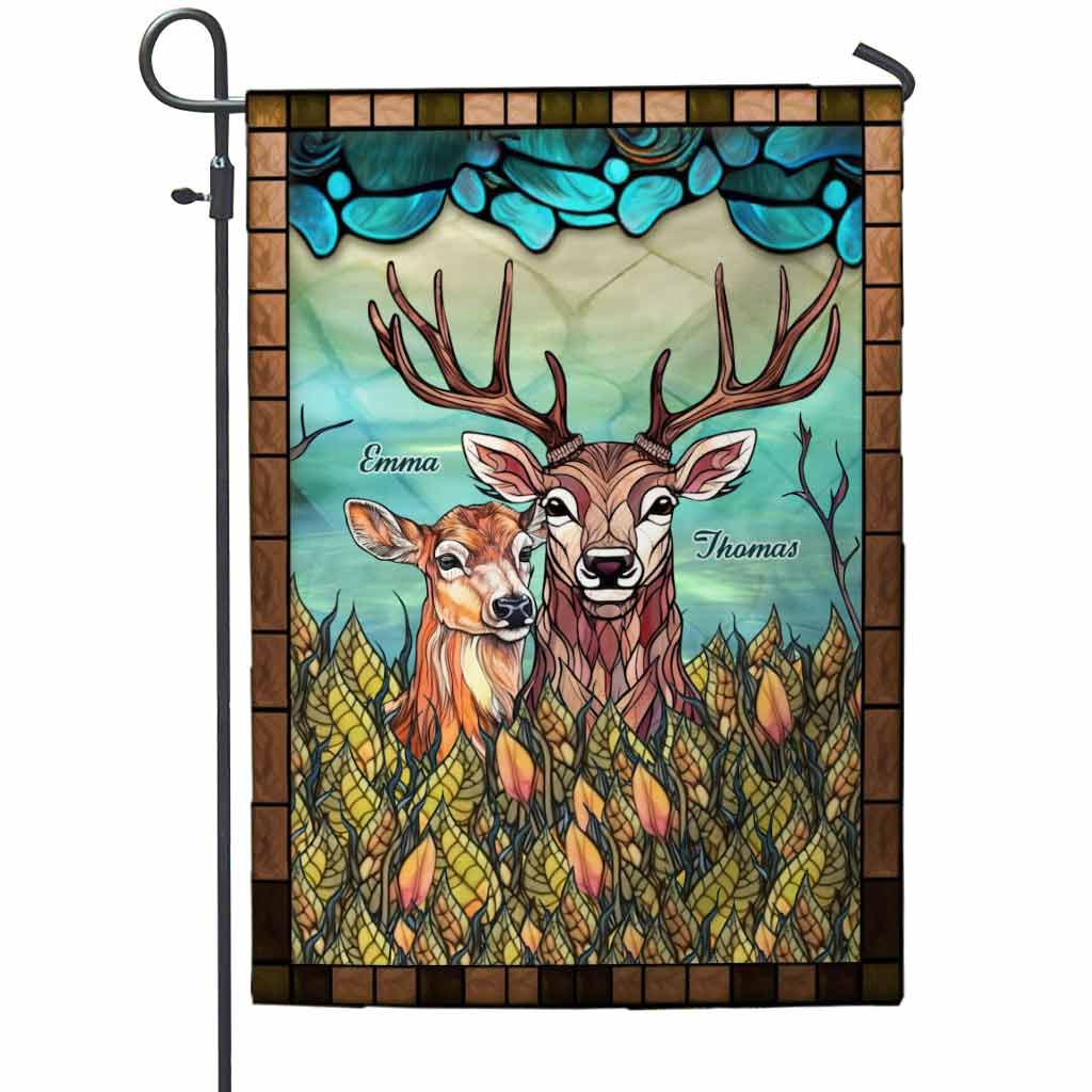 Toi et moi, on gère ! - Drapeau de jardin personnalisé sur le thème de la chasse