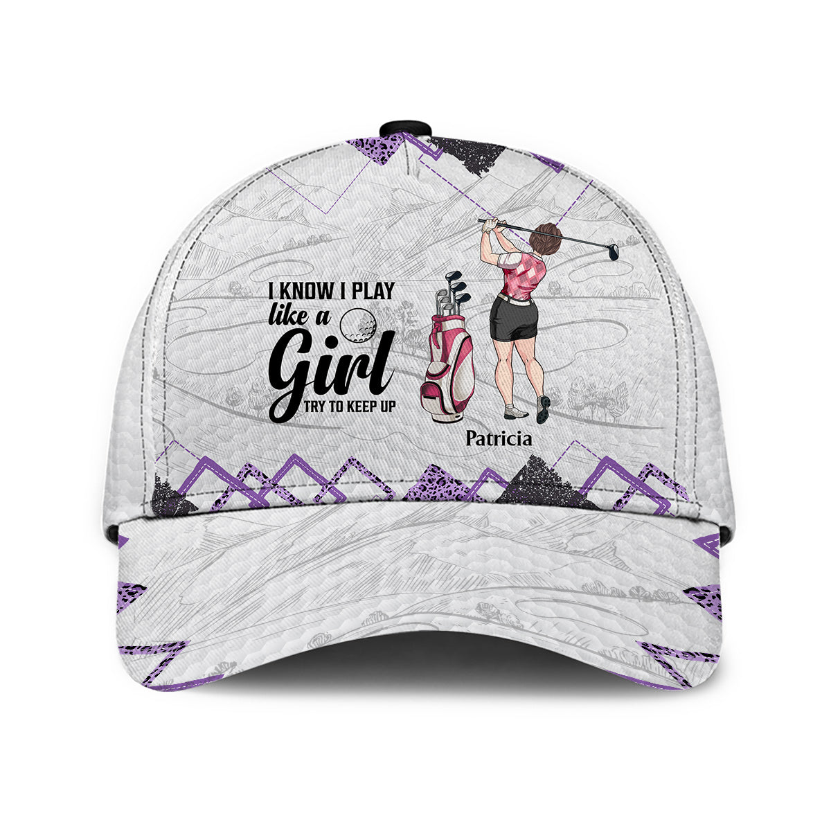 Cours de golf - Cadeau de golf pour elle, petite amie, épouse, fille - Casquette classique personnalisée
