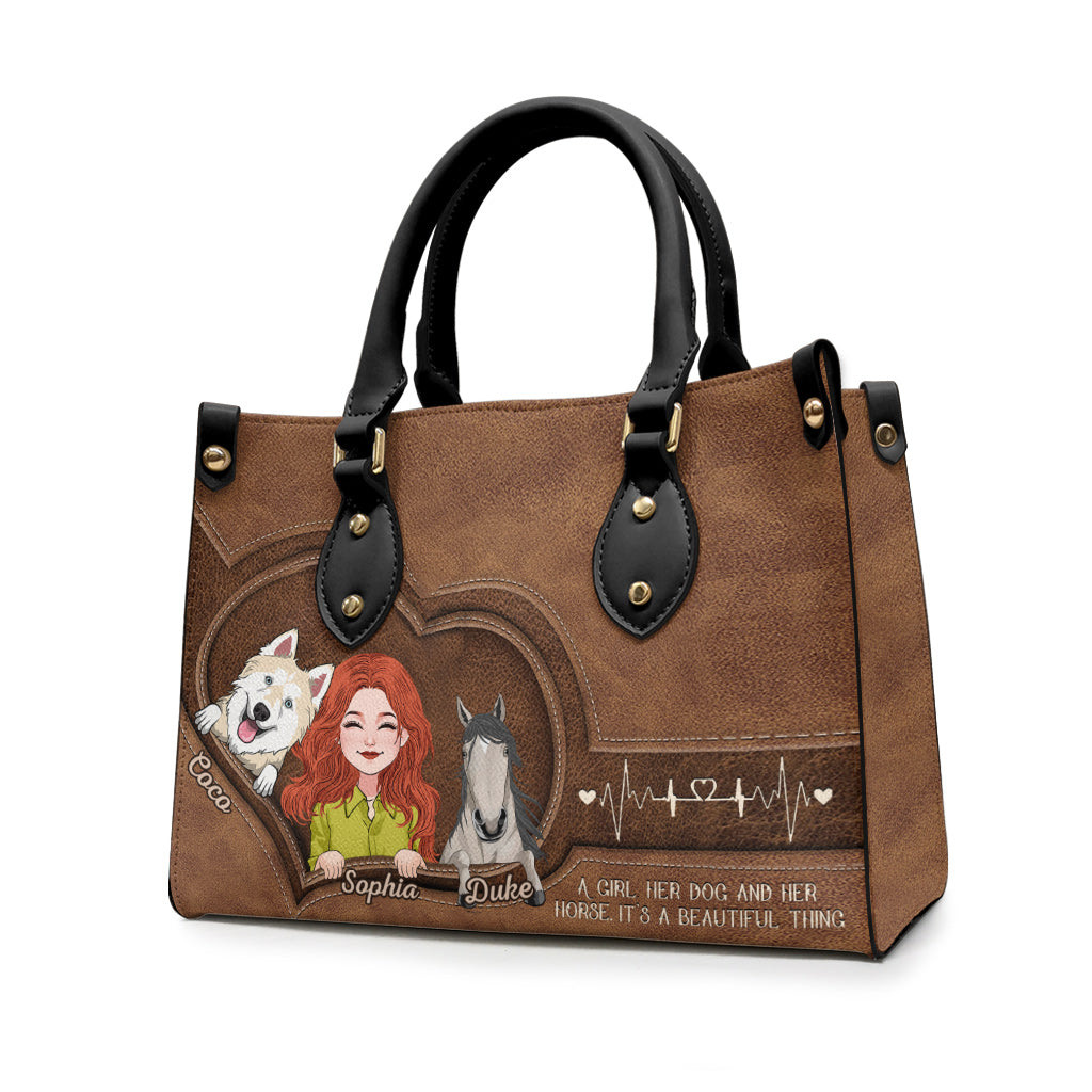 Quelle belle chose ! Sac à main personnalisé en cuir de cheval