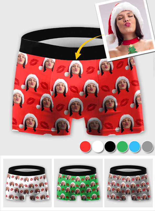 Boxer personnalisé avec photo pour homme - cadeau pour mari, petit ami - Boxers personnalisés pour homme