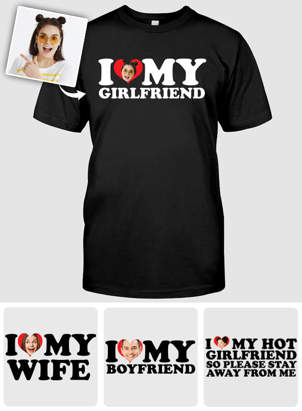 I Love My Hot Girlfriend/ Boyfriend/ Wife/ Husband - Personalized Couple T-shirt And Hoodie