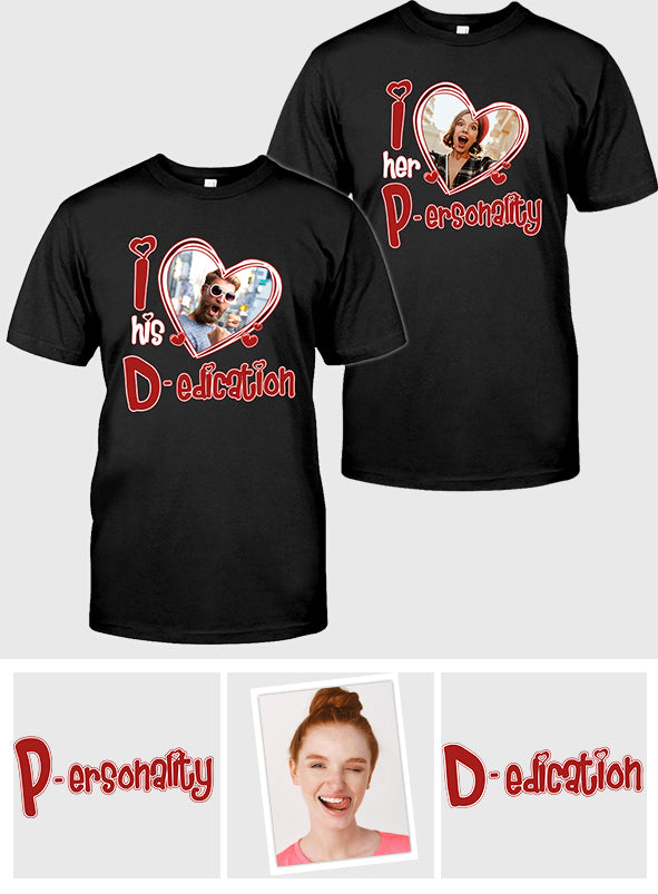 J'aime sa personnalité, j'aime son dévouement. Téléchargez une photo ! T-shirt et sweat à capuche personnalisés pour couple