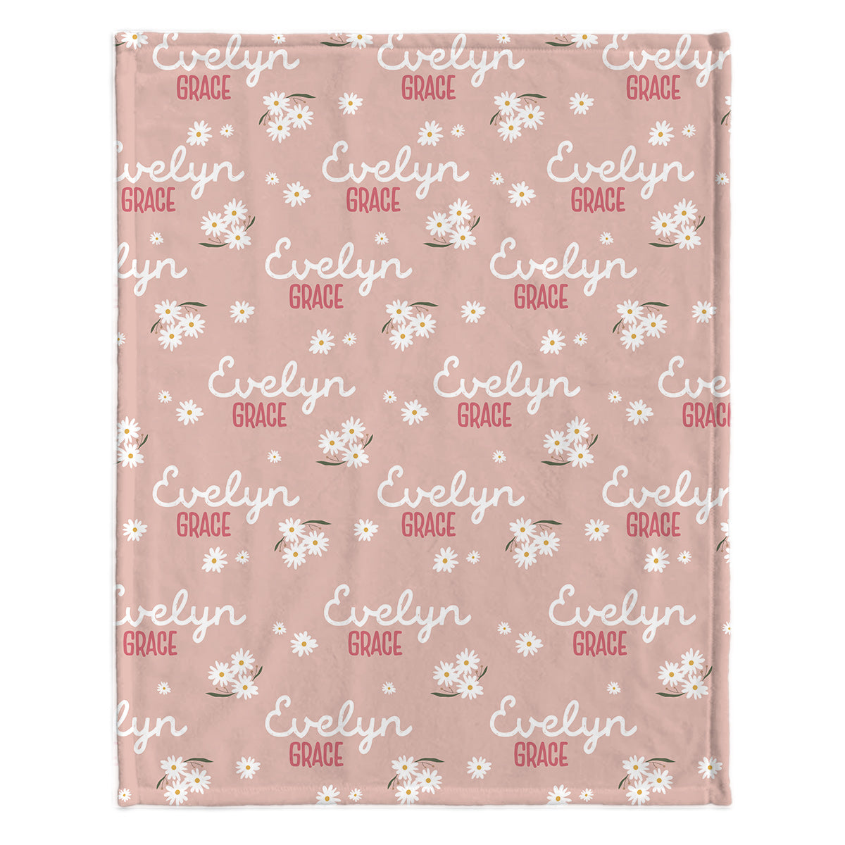 Couverture personnalisée Daisy avec prénom - Couverture pour fille
