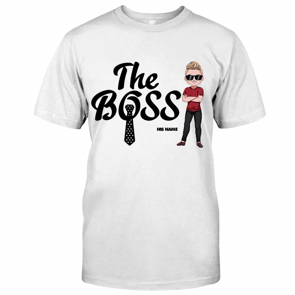 The Boss The Real Boss - Personalized Couple T-shirt and Hoodie