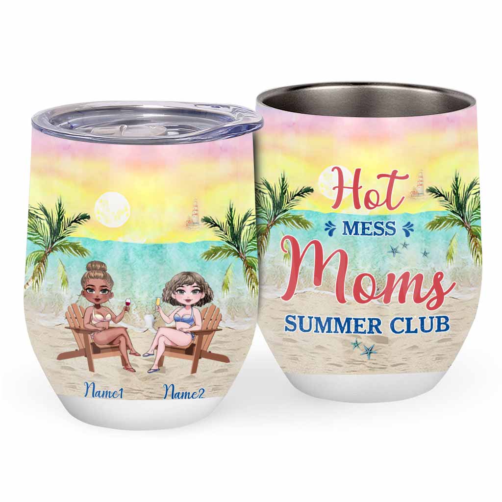 Petites mamans salées - Gobelet à vin personnalisé pour maman