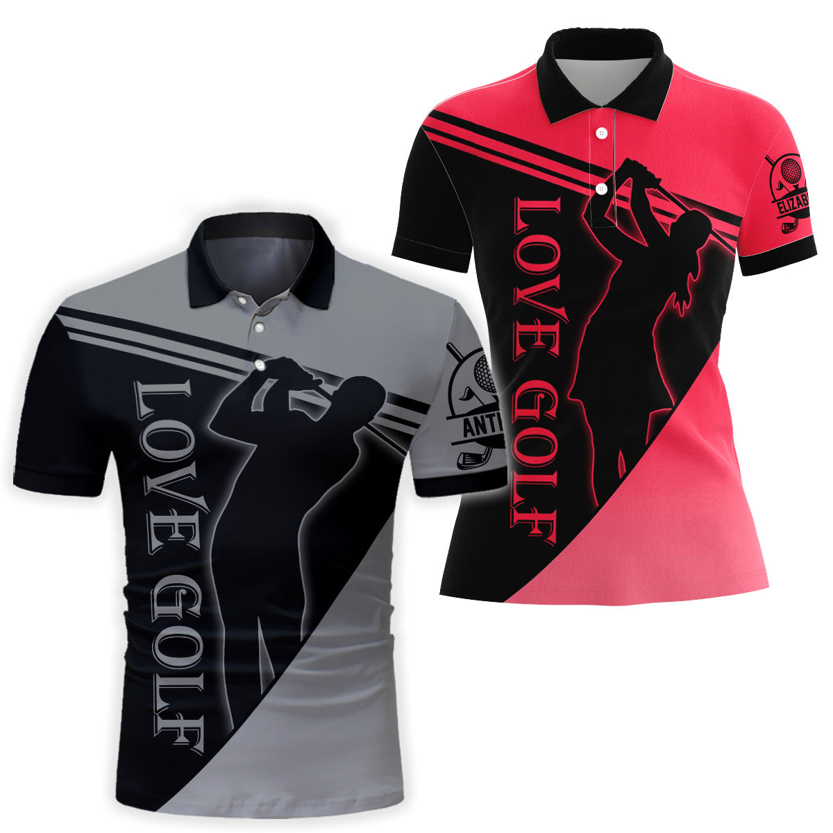 Love Golf - Personalized Golf Polo Shirt
