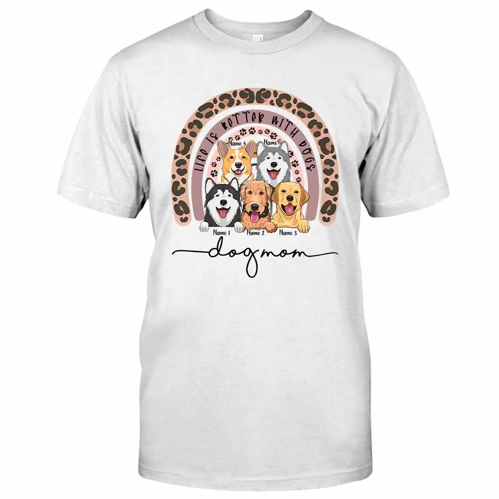 Dog Mom - Personalized Dog T-shirt and Hoodie