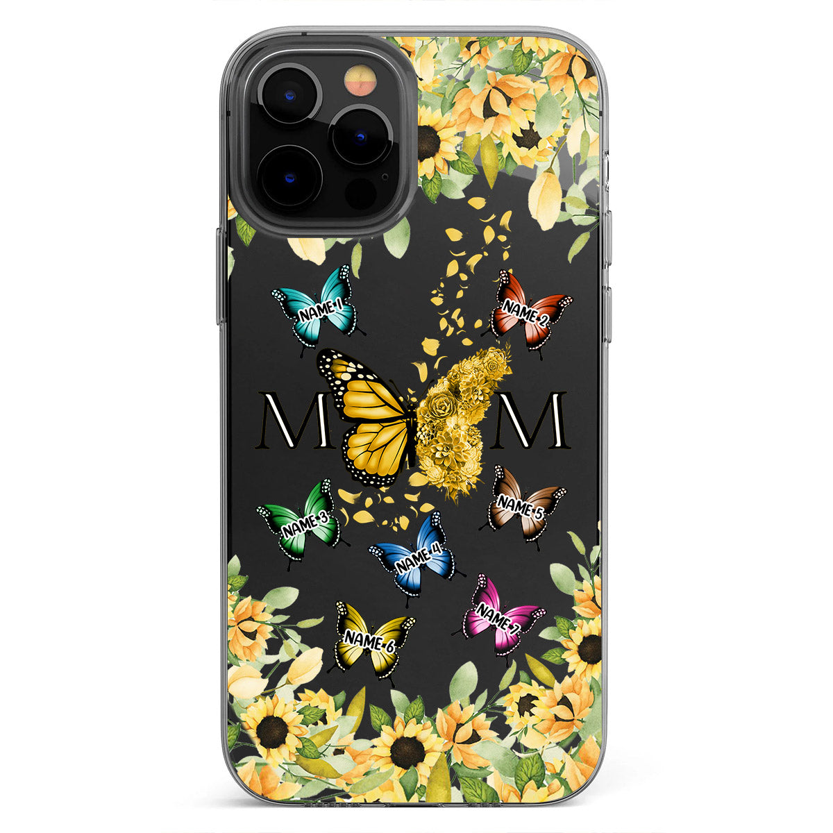 Nous t'aimons - Coque de téléphone transparente personnalisée pour maman