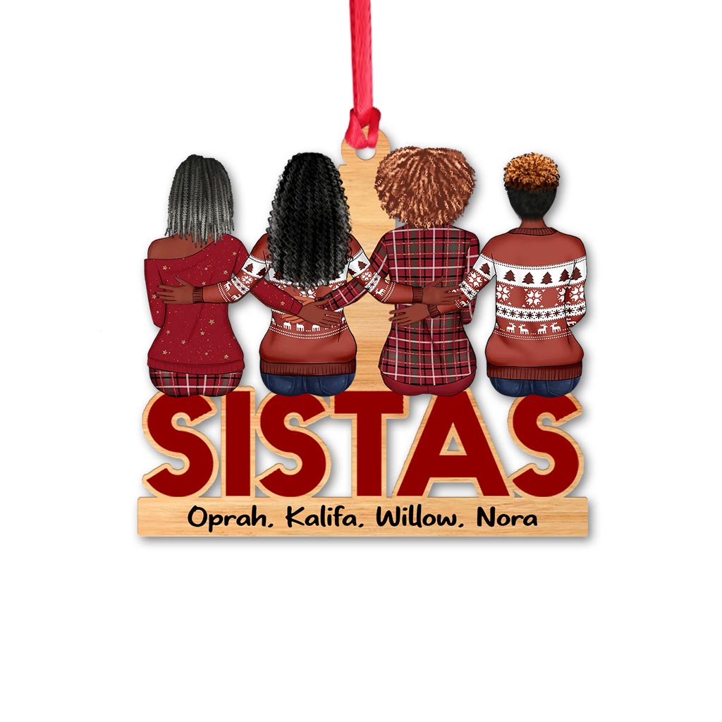 Sistas - Ornement de Noël personnalisé pour meilleures amies