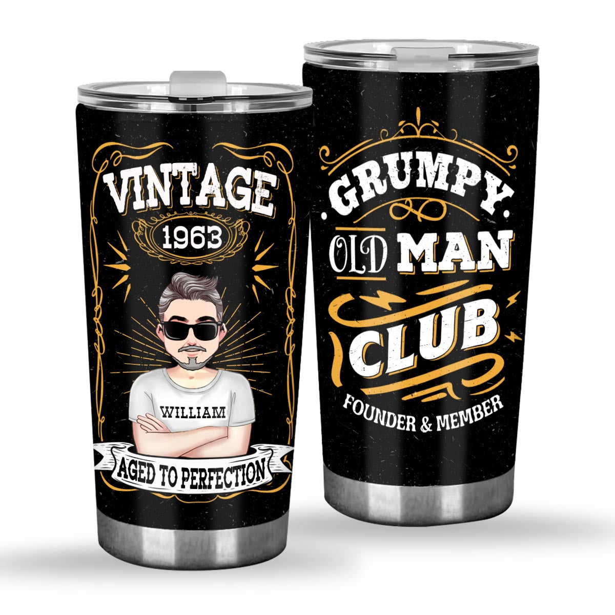 Aged To Perfection - Personalized Birthday Tumbler