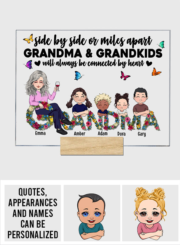 Mère et enfants, meilleurs amis pour toujours - Plaque acrylique transparente personnalisée pour la fête des mères