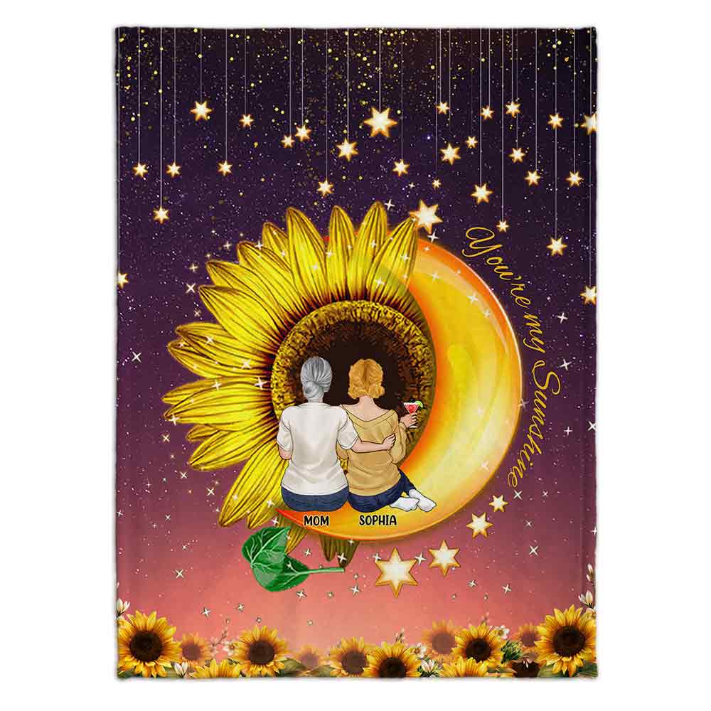 Tu es mon rayon de soleil - Couverture personnalisée pour la fête des mères