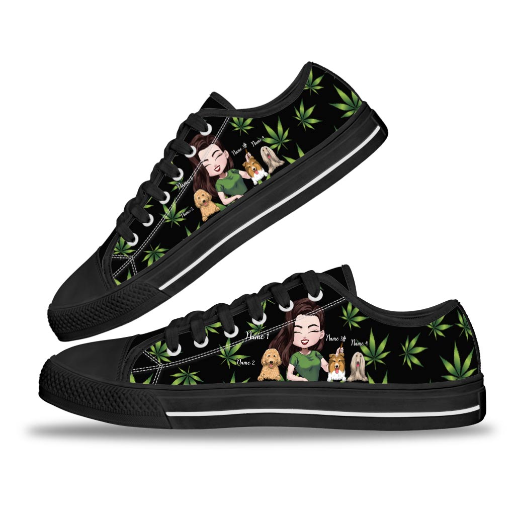 J'aime les chiens - Chaussures basses personnalisées pour chiens