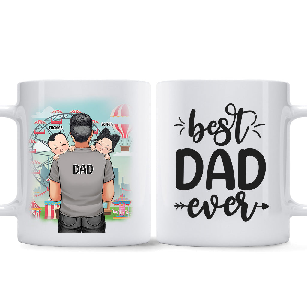 Meilleur papa du monde - Cadeau pour papa, grand-père, oncle, mari - Mug personnalisé