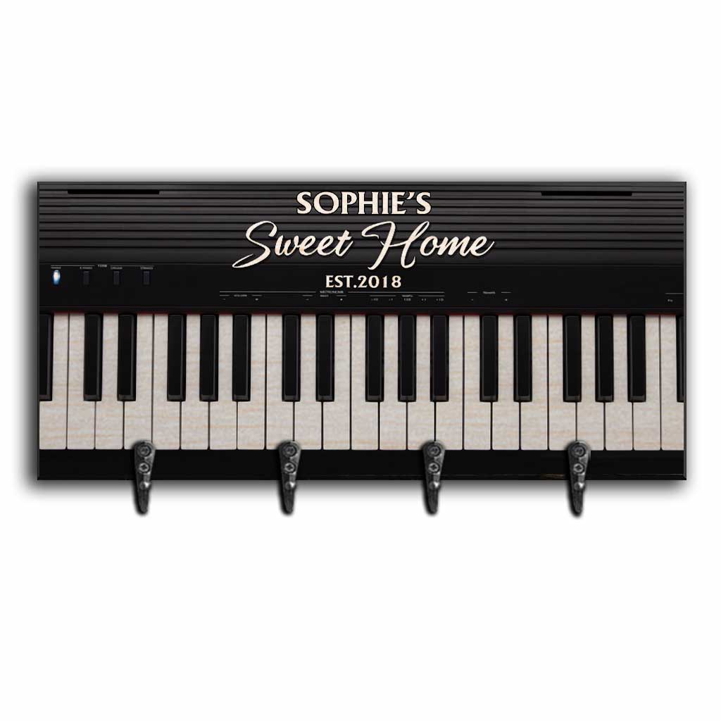 Sweet Home - Porte-clés de piano personnalisé
