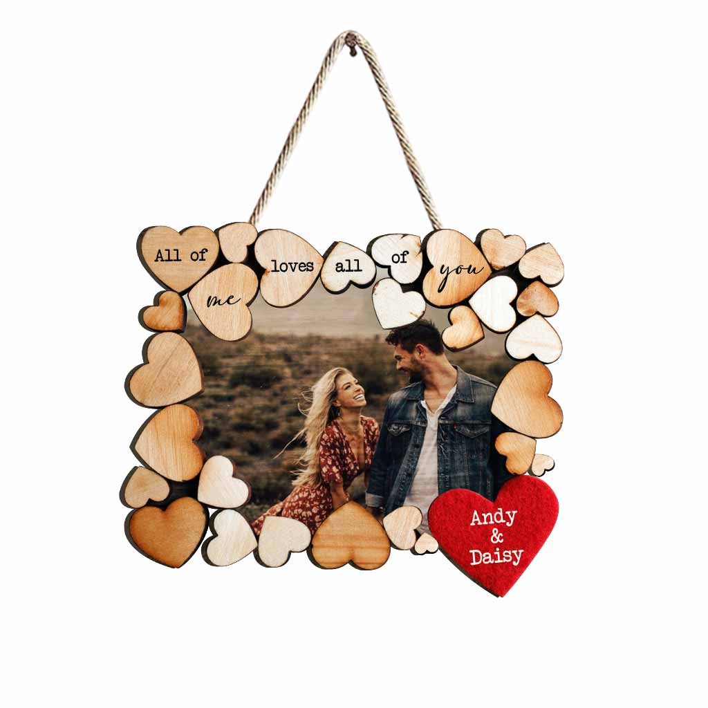 Love All Of You - Personalized Couple Wood Sign