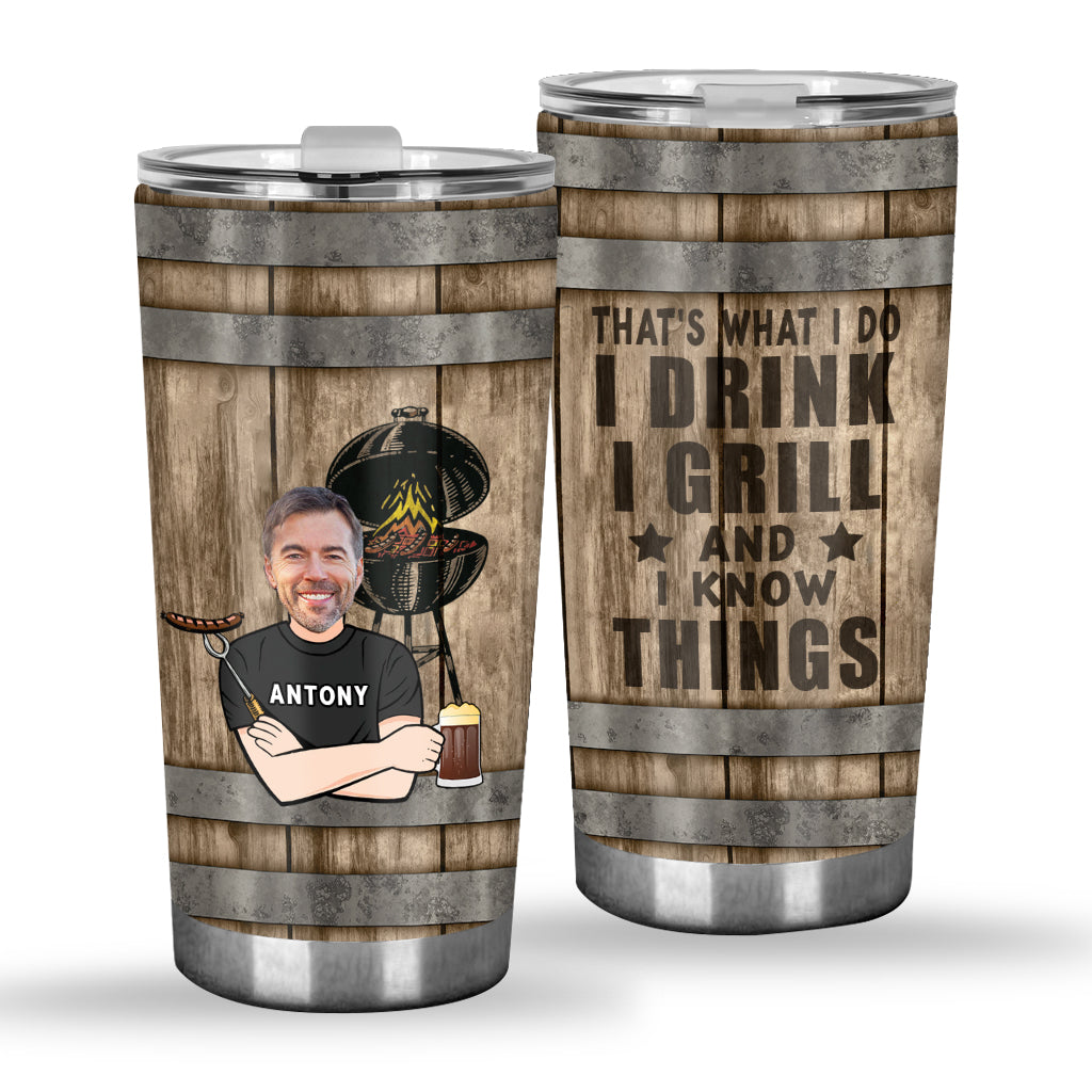 That's What I Do - Personalized Father Tumbler