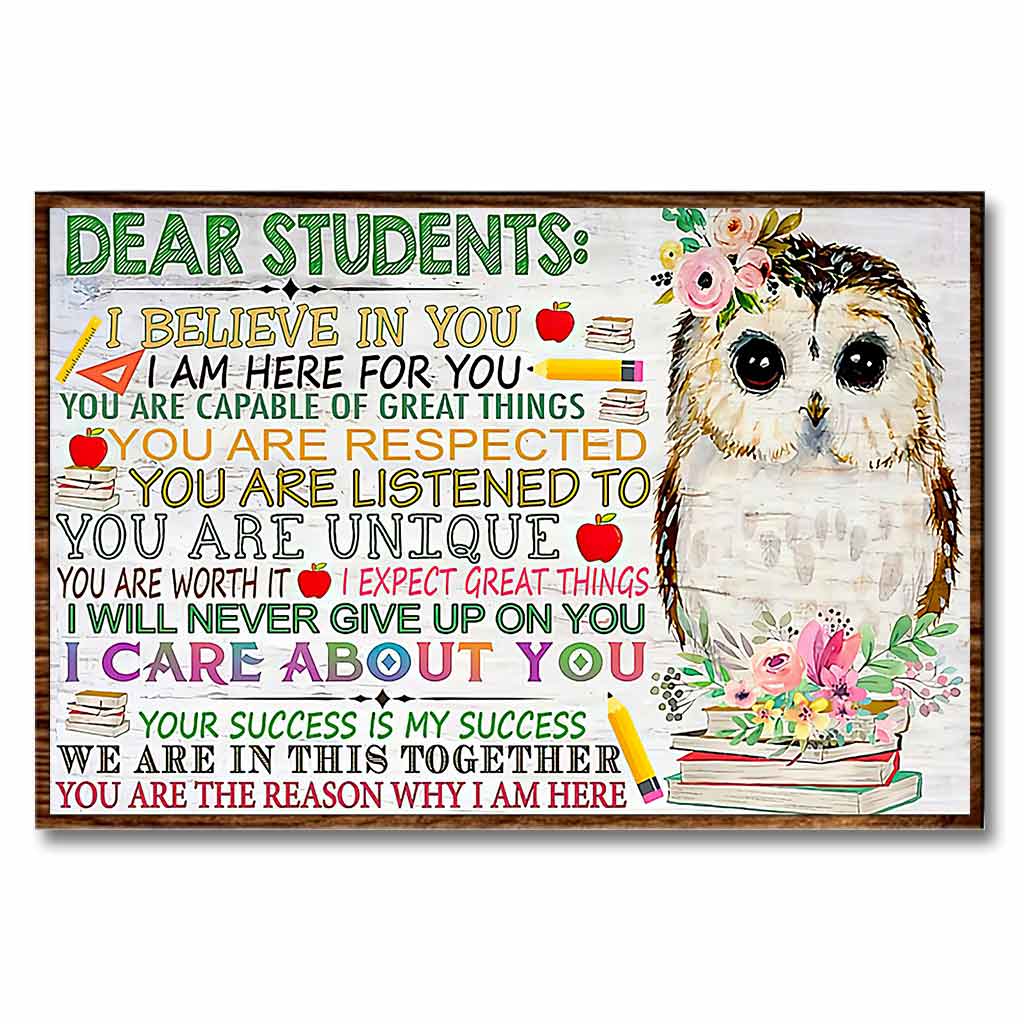 Dear Students - Teacher Poster 1121